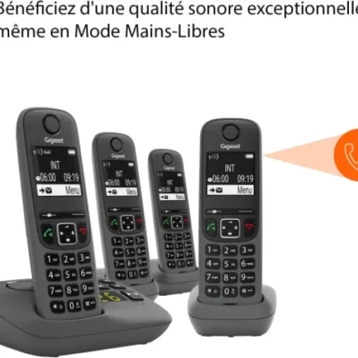Test Gigaset A695A Quattro : le téléphone fixe multi-combinés qui fait le job sans chichi
