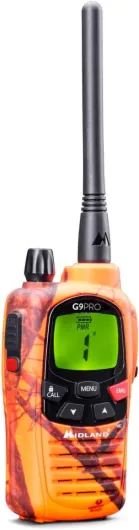 G9 Pro Blaze C1385.02 - Talkie Walkie Longue Portée 12Km Professionnel, IPX4 Étanche Waterproof Airsoft et Outdoor 101 Canaux - 32 PMR446/69 LPD, Autonomie 23H, 4 Piles Rechargeables
