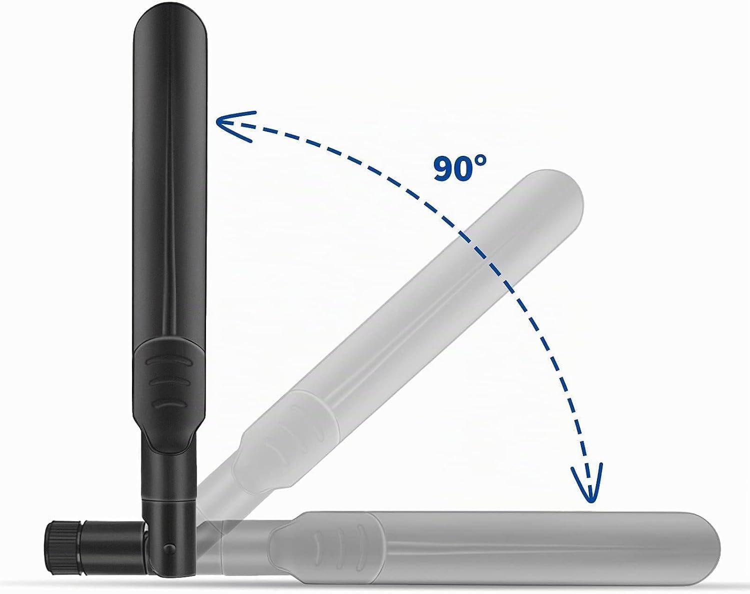 Antenne 4G LTE 3G GSM SMA Mâle 8 dBi MIMO Omnidirectionnelle - Compatible avec TP-Link, Huawei, Netgear, Mercusys, ZTE, Tenda, Routeur Réseau Mobile, Box SIM, Modem, Caméra, Amplificateur SMA-2PCS