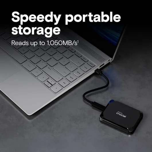 X9 2To Disque SSD Externe Portable, Jusqu’à 1050Mo/s, Compatible avec PC, Mac, PlayStation et Xbox, USB-C 3.2 - CT2000X9SSD902 X9 (1050Mo/s) 2To